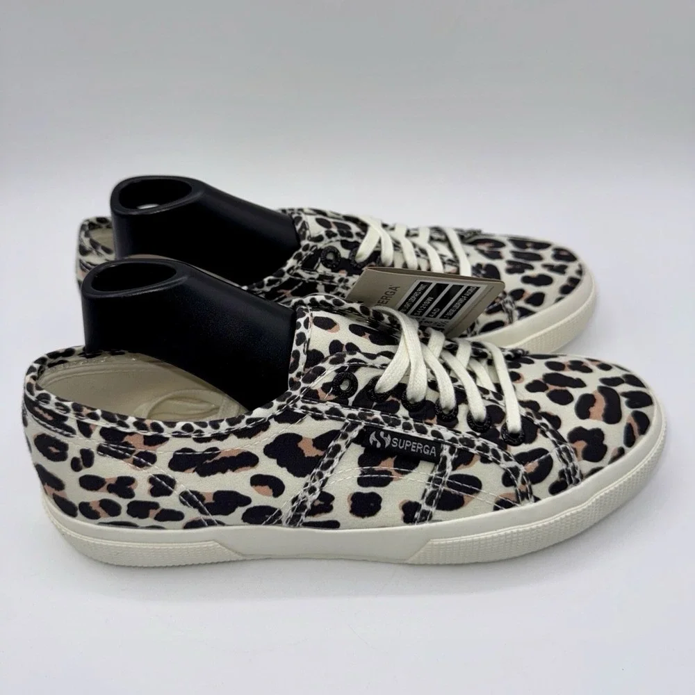 Superga 2750 Sneakers Women's Size 8.5 EU‎ 39.5 Leopard Cheetah Print